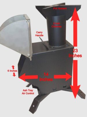 Bullet Proof 50 BMG Gasifier Rocket Stove Emergency Tent Heater - Image 4
