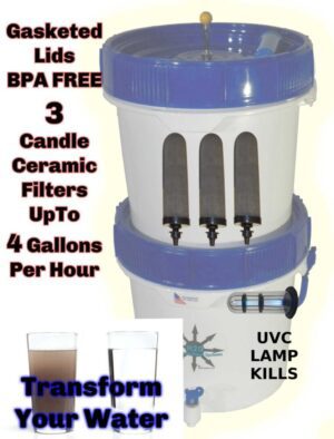Gravity Well Ultra Water Filter with UV Sterilization
